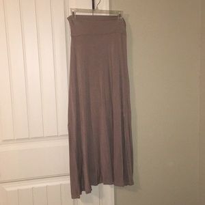 Brown maxi skirt